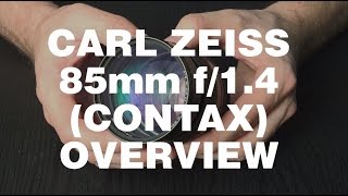 Overview of the Carl Zeiss 85mm f14 ContaxYashica on the Sony A7II [upl. by Eiclehc]