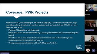 Prevailing Wage with Oregon Broadband Office  April Meeting Recording [upl. by Airdnola]