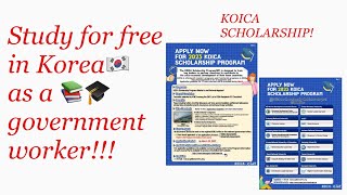 Fully sponsored KOICA scholarship to study in South Korea as a graduate student [upl. by Bashee]