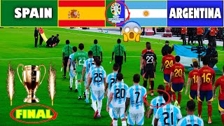 Spain vs Argentina  FINAL UEFA Euro 2024 Germany  Full Match All Goals  PES Gameplay [upl. by Standice]