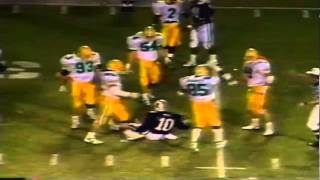 Oregon LB Scott Kozak buries Arizona QB Ronald Veal for a loss 11121988 [upl. by Bocaj]