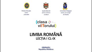 Limba și literatura română Clasa 9 Lecția 1 [upl. by Eward331]