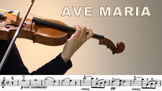 Ave Maria Bach Gounod Violin Sheet music play along [upl. by Notneiuq332]