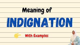 Daily vocabulary  Indignation Meaning  Vocabgram [upl. by Paine704]