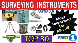 MODERN TOP 30 SURVEYING INSTRUMENT in civil engineering instrument used in survey  PART1 [upl. by Nath435]