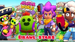 BRAWL STARS CHARACTERS IN AVATAR WORLD AVATARWORLD TOCABOCA PAZU BRAWLSTARS AVATARWORLDSECRET [upl. by Aridni]