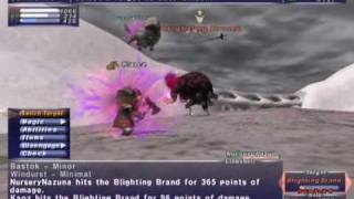 FFXI NM Saga 198 Blighting Brand vs BST Full Battle [upl. by Nennahs]