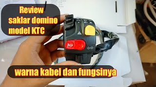 saklar Domino model KTC data kabel dan fungsinya [upl. by Anniala]