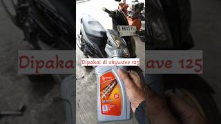 Ganti oli motor pakai oli mobil gantioli suzuki matic skywave skuter [upl. by Chickie950]