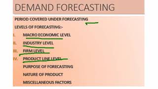 MEANING AND DETERMINANTS OF DEMAND FORECASTING [upl. by Hamer]