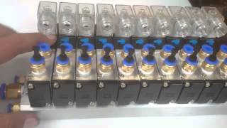 Test 4V21008 Solenoid Valve amp Maniflow 200M10F [upl. by Atinna]