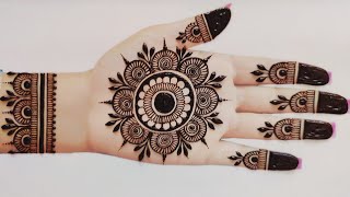 Very beautiful stylish front hand mehndi design  easy arabic mehndi design  Mehndi design  Mehndi [upl. by O'Shee]