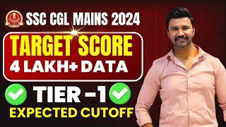 SSC CGL 2024 Tier 1 Expected Cutoff Analysis  Mains Target Score [upl. by Cornia32]