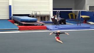 Whitney  Level 4 Floor Exercise 93 [upl. by Anaitsirk]