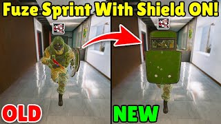 FUZEs Insane NEW Sprint with Full Shield Cover  Rainbow Six Siege [upl. by Enifesoj429]