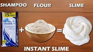 HEAD amp SHOULDERS SHAMPOO SLIME😱How to make Slime with Head amp Soulders Shampoo and Flour Without Glue [upl. by Yanrahs]