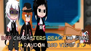 BSD CHARACTERS REACT TO SOME RANDOM BSD VIDEOS 13 [upl. by Airyk]