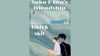 Sakusa amp Iwa’s friendship  Sakuatsu amp Iwaoi  Texting skit  Aurxlina [upl. by Janicki]