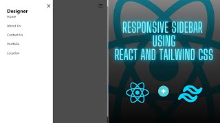 Create Responsive NavBar With SideBar Using React Js and Tailwind CSS [upl. by Sudnak]