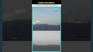 Admiral Golovko Fires Kalibr Missiles At Mock Targets In Ocean 2024 Drills [upl. by Niven]