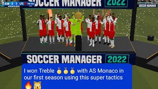 Soccer Manager 2022 best tactics  SM22 super attacking tactics  Soccer Manager Formation and Tips [upl. by Neved]