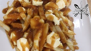 Poutine  Beef Gravy Fries and Cheese [upl. by Zildjian]