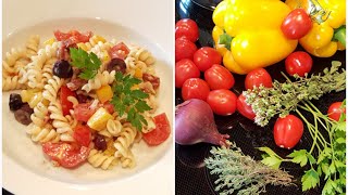 Mediterraner Nudelsalat 《keine Mayonnaise》•frisch•sommerlich• Nudelsalat 20 nudelsalat [upl. by Retsevlys710]