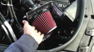 KampN Cold Air Intake  Homemade HeatShield [upl. by Tempa]