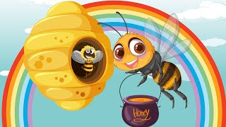 The Bee Song for Kids  New Bee Fun amp Dance Song for Children  Nursery Rhymes [upl. by Aleekat]