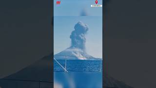 Watch the EXACT moment the Stromboli Volcano erupts [upl. by Hourihan]