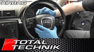 How to Remove Airbag  Audi A4 S4 RS4  B7 20052008  TOTAL TECHNIK [upl. by Olegnaed]