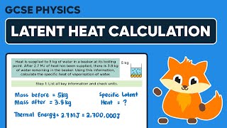 Specific Latent Heat Worked Example  GCSE Physics [upl. by Battiste]