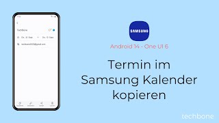 Termin im Samsung Kalender kopieren  Samsung Android 14  One UI 6 [upl. by Gwenette718]