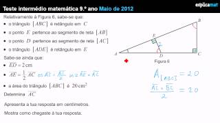 Triângulos Semelhantes  Matemática 9º Ano [upl. by Eek]