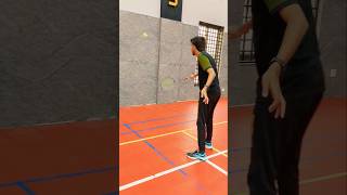 Badminton Backhand Wall Practice  Improve Your Skills [upl. by Cantlon]