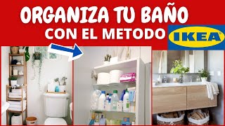 IKEACOMO ORGANIZAR TU BAÑO PEQUEÑOMETODO IKEAIDEAS SE VERA GRANDE Y ELEGANTE [upl. by Leno]