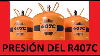 PRESIONES R407C R407 Gas Refrigerante EN AIRE ACONDICIONADO Y REFRIGERACIÃ“N CARACTERÃSTICAS CLASE 7 [upl. by Reniar320]