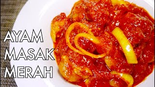 Super easy Ayam Masak Merah  Malay Spicy Tomato Chicken [upl. by Portland]