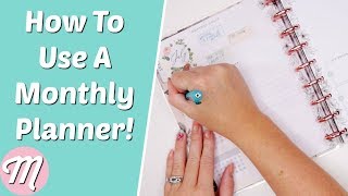 How To Use Your Monthly Planner A Simple Guide For Planner Beginners [upl. by Ahsitil]