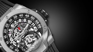 HUBLOT  MP13 TOURBILLON BIAXIS RETROGRADE TITANIUM [upl. by Thorley999]