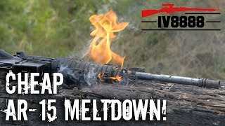 Cheap AR15 Meltdown [upl. by Seuqcaj509]