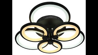 LAMPA SUFITOWA LED NA PILOTA RING 33 CZARNY [upl. by Akcire]