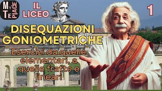 Disequazioni goniometriche elementari o a esse riconducibili fratte e lineari [upl. by Ahsiemak]