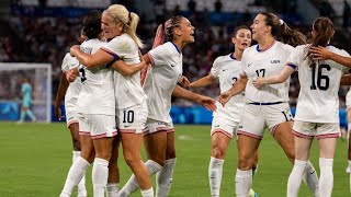 US Womens Soccer Team Advances to Semifinals with Extra Time Goal Against Japan breakingnews [upl. by Bergmans406]