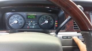 How to reset a the oil light on 2007 lincoln town [upl. by Noemis569]