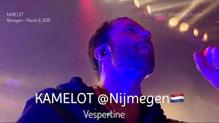 KAMELOT  Vespertine  WORLDS FIRST LIVE Doornroosje Nijmegen  March 8 2019 4K [upl. by Aserehc]