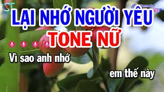 Karaoke Lại Nhớ Người Yêu Tone Nữ  Em  Nhạc Sống Mới Nhất  Karaoke Đồng Sen [upl. by Buzz600]