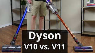 Dyson V10 vs V11 SidebySide Dyson Vacuum Comparison [upl. by Ane]