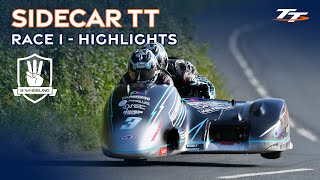 3WheelingMedia Sidecar TT Race 1  Highlights  2024 Isle of Man TT Races [upl. by Olympium]