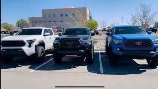 2024 Tacoma sits higher with 15 level then 3rd gen with bigger lifts [upl. by Daberath]